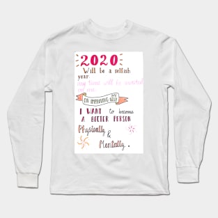 New Year Resolution Long Sleeve T-Shirt